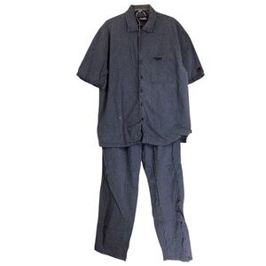 FUBU Collection Men's 2 Piece Lounge Outfit Pants Large & Shirt Medium Y2K